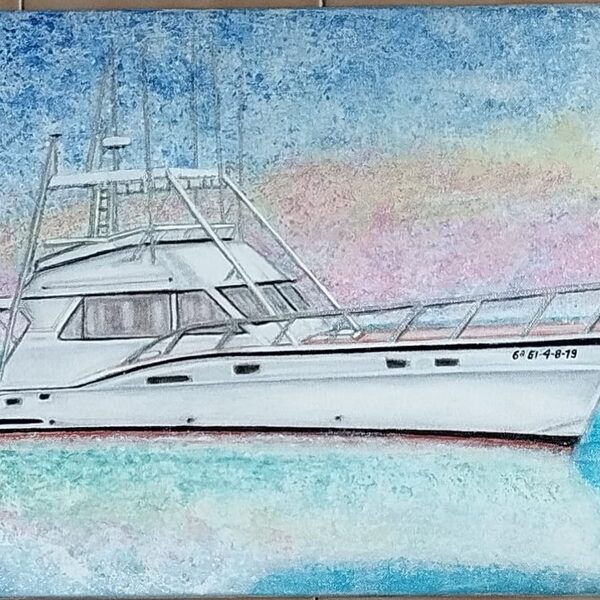 Tere ♾. Título: "Victoria" Acíilico sobre Lienzo. 30 x 40 