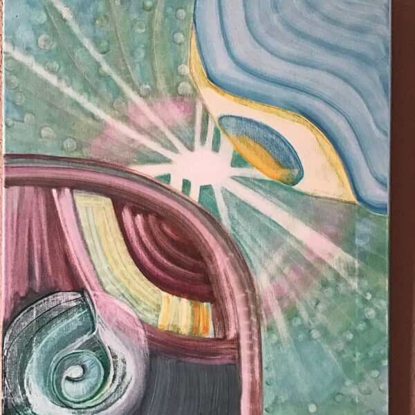 Tere ♾. 
Título: "Núcleo Claridad"
Óleo sobre Lienzo. 65x55