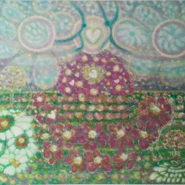 Tere ♾. 
Título: "Baile Primaveral"
Óleo sobre Lienzo.
50x60