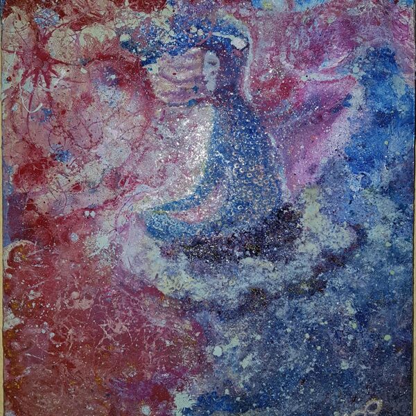 Tere ♾. 
Título: "Meditando"
Óleo sobre Lienzo 40x35