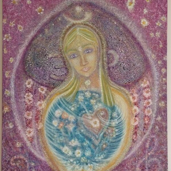 Tere ♾. 
Título: "OM"
Óleo sobre Lienzo.
80x65