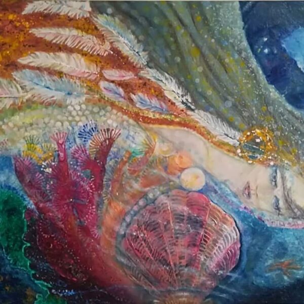 Tere ♾. 
Título: "Inmersión más allá de los sueños"
Óleo sobre Lienzo. 50x70