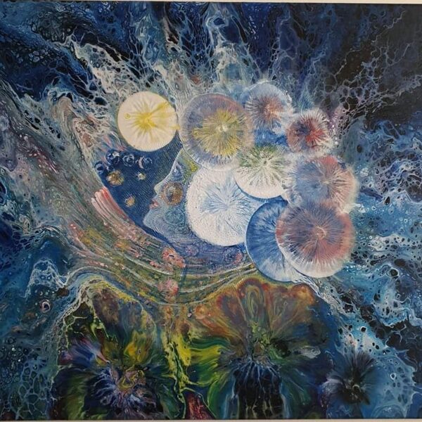 Tere ♾.Titulo: "AURORA" ...Acrílico sobre Lienzo. 45x55