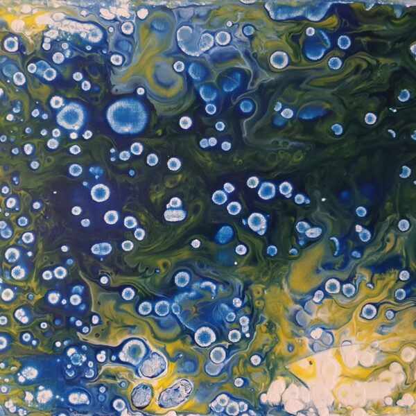Tere ♾
Titulo: “Viviendo en la profundidad”
Acrílico sobre Lienzo. 40x30 (Técnica Pouring 