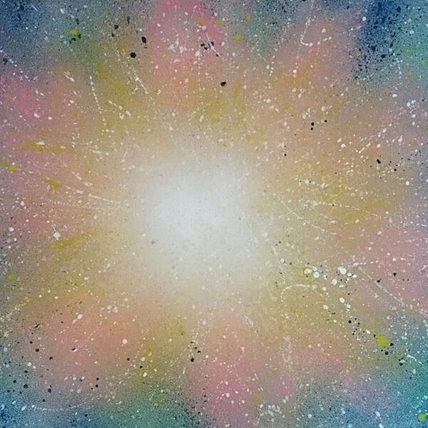 Tere ♾. Título: "Alegría, alegría, hermosa chispa de la divinidad" Oleo sobre !Lienzo.50x7