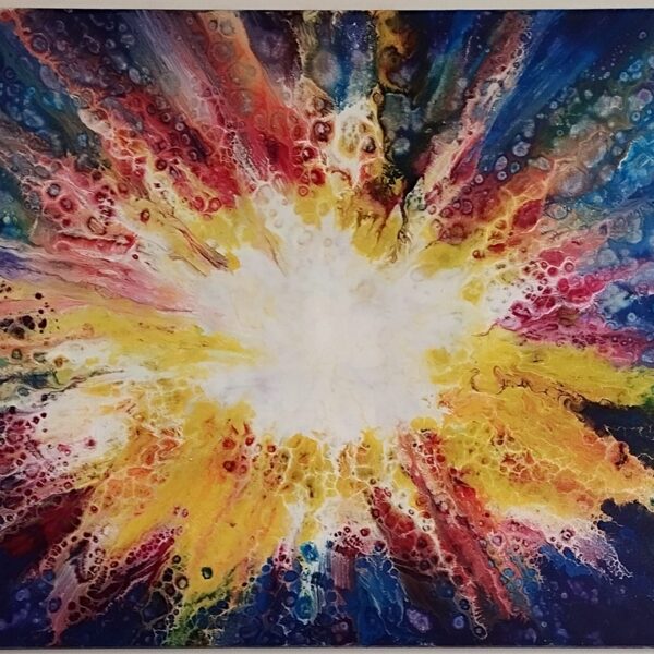 Tere ♾. Título: "Elisyum" Acíilico sobre Lienzo. 80x90